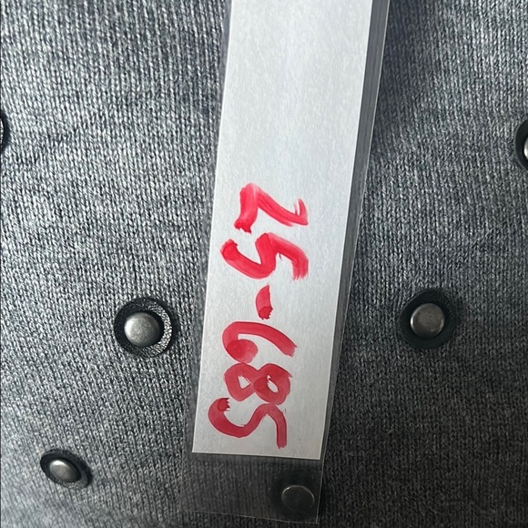 Halogen Gray Crew Neck Sweater with Playful Dots - Picture 5 of 5